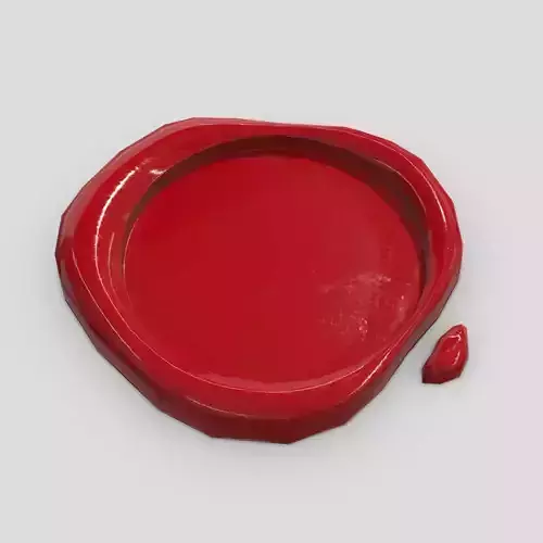 Wax Seal 3 Low-poly 3D model