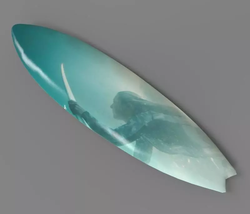 The Surfboard lord of rings on Low-poly 3D model_0