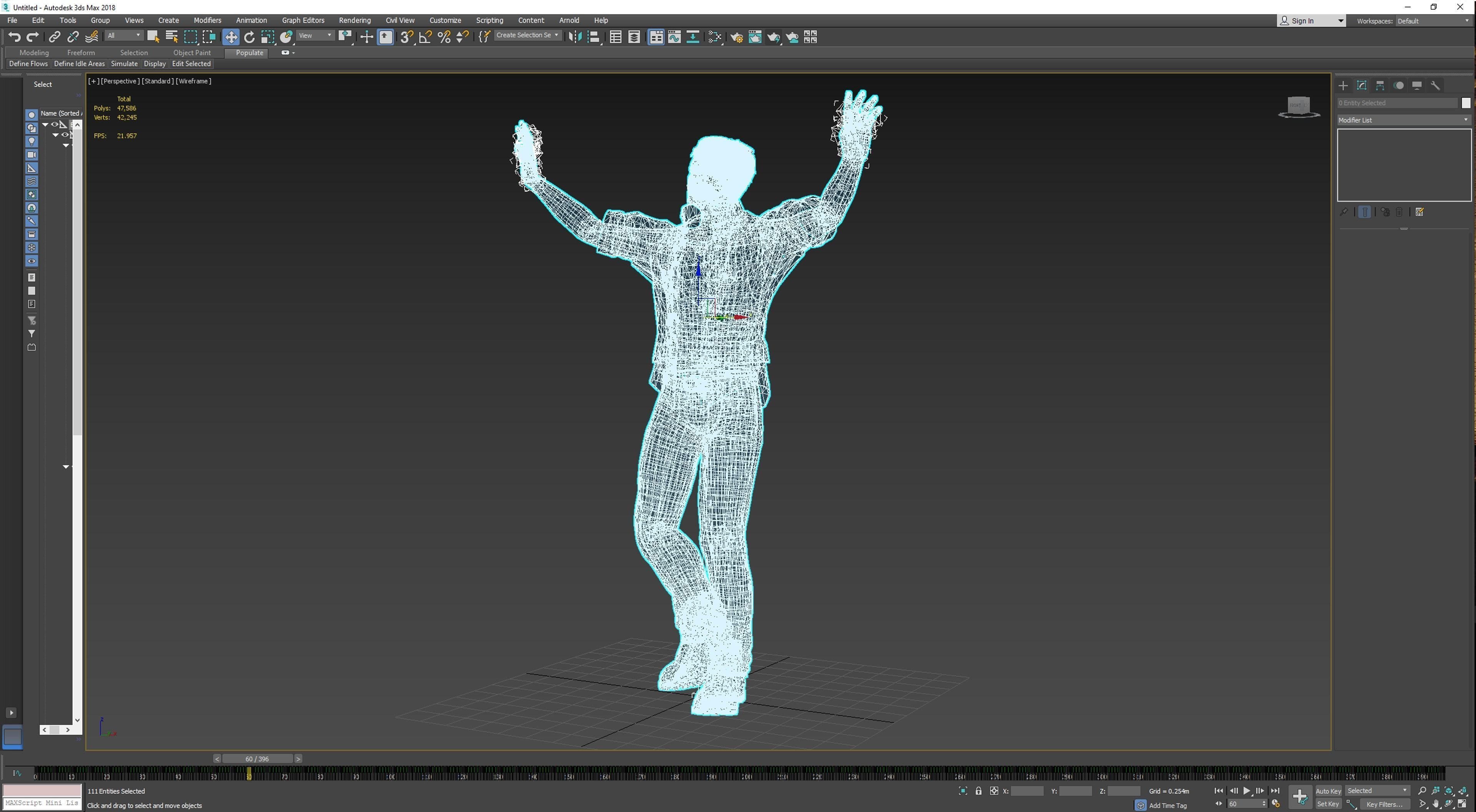 Mads Mikkelsen 3D Rigged model ready for animation Low-poly 3D model_16