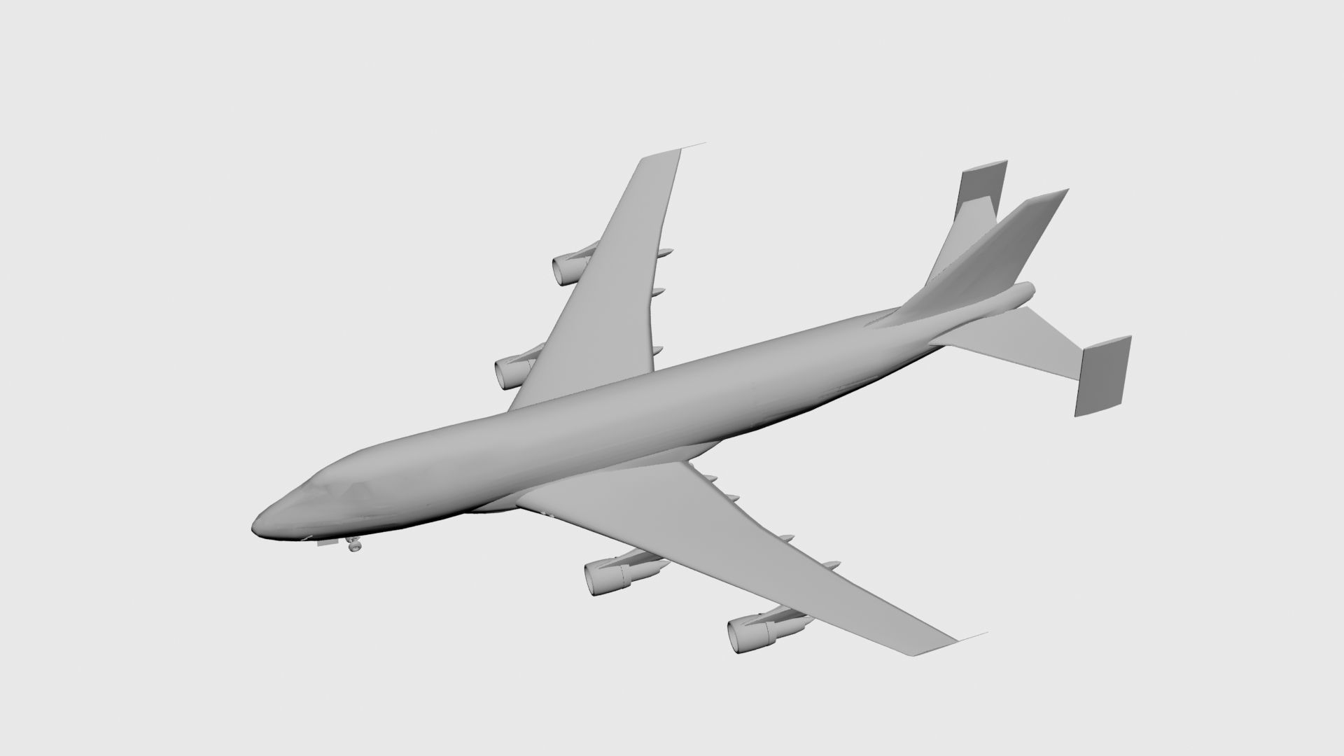 Airplane boeing 3D model_5