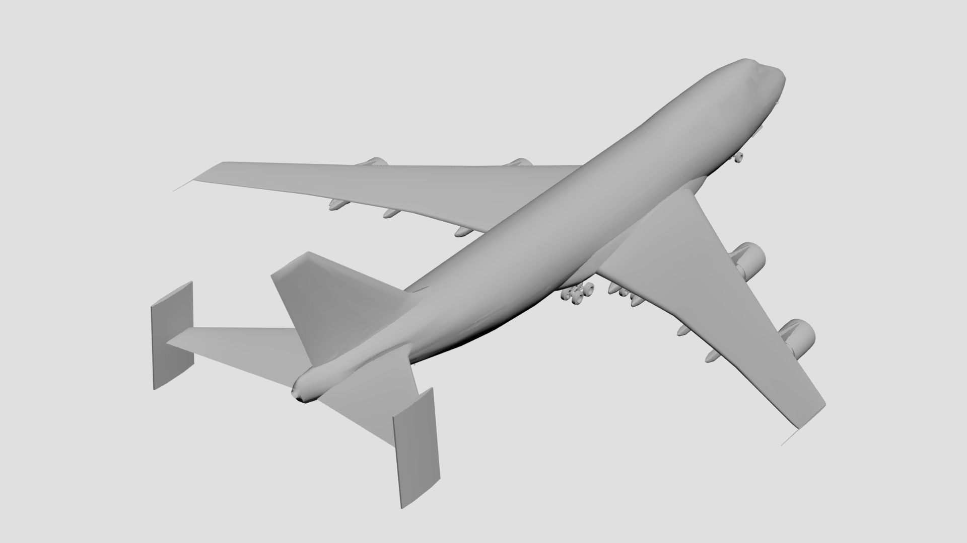 Airplane boeing 3D model_3