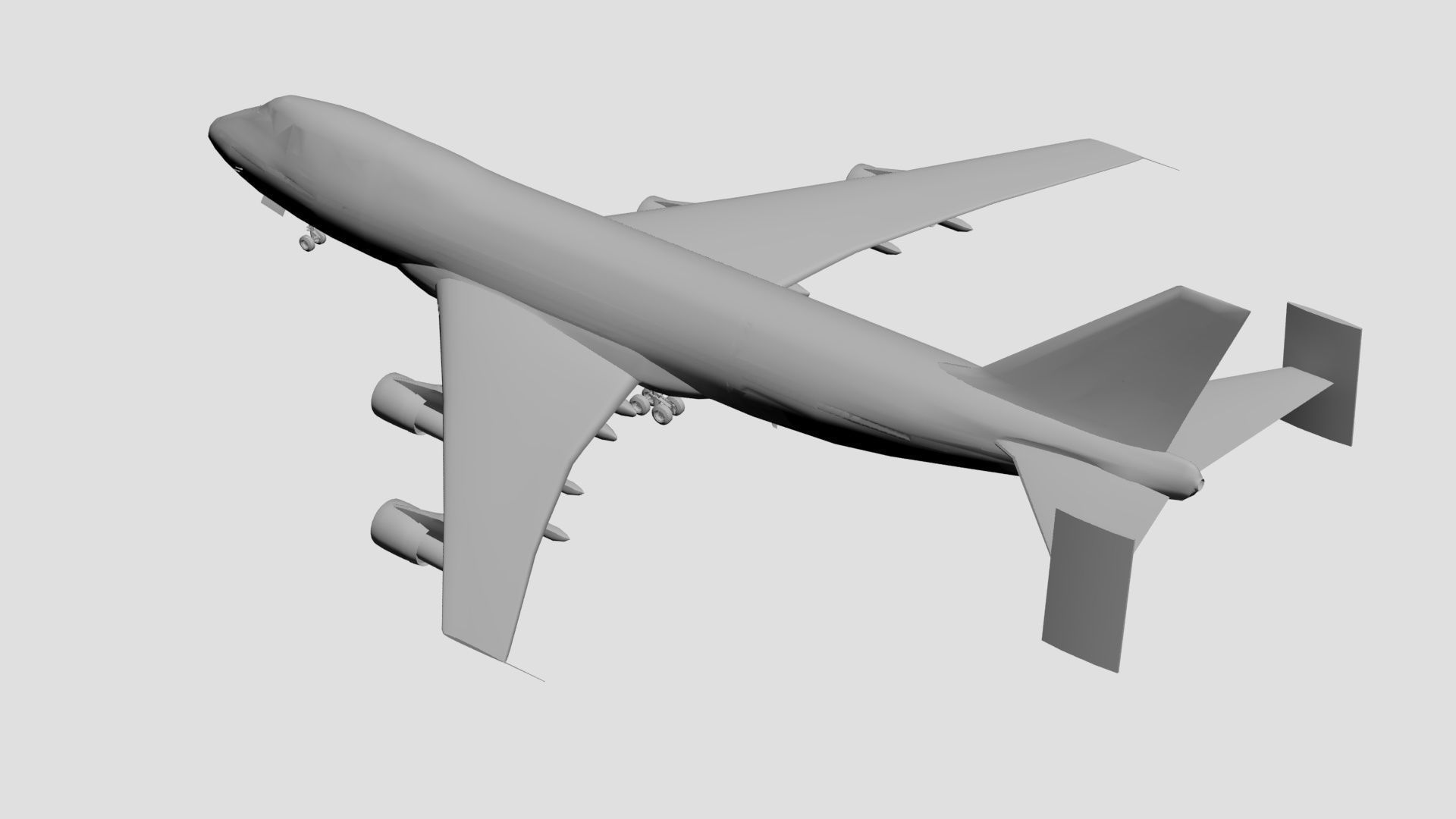 Airplane boeing 3D model_4