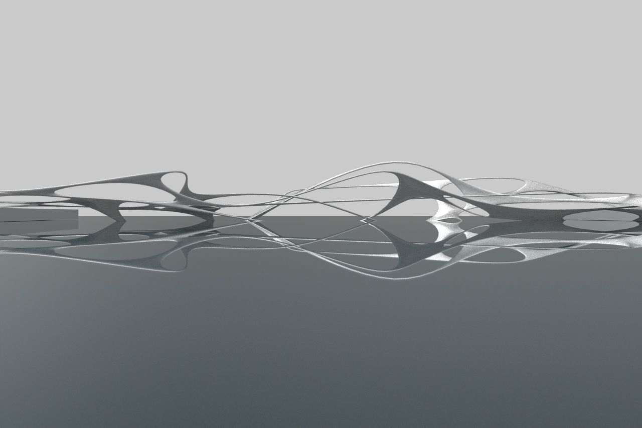 Orginic Bridge Low-poly 3D model_1