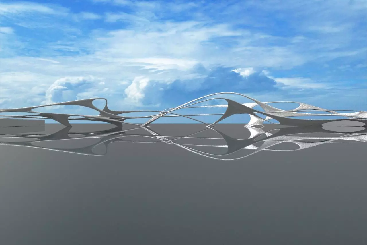 Orginic Bridge Low-poly 3D model_0