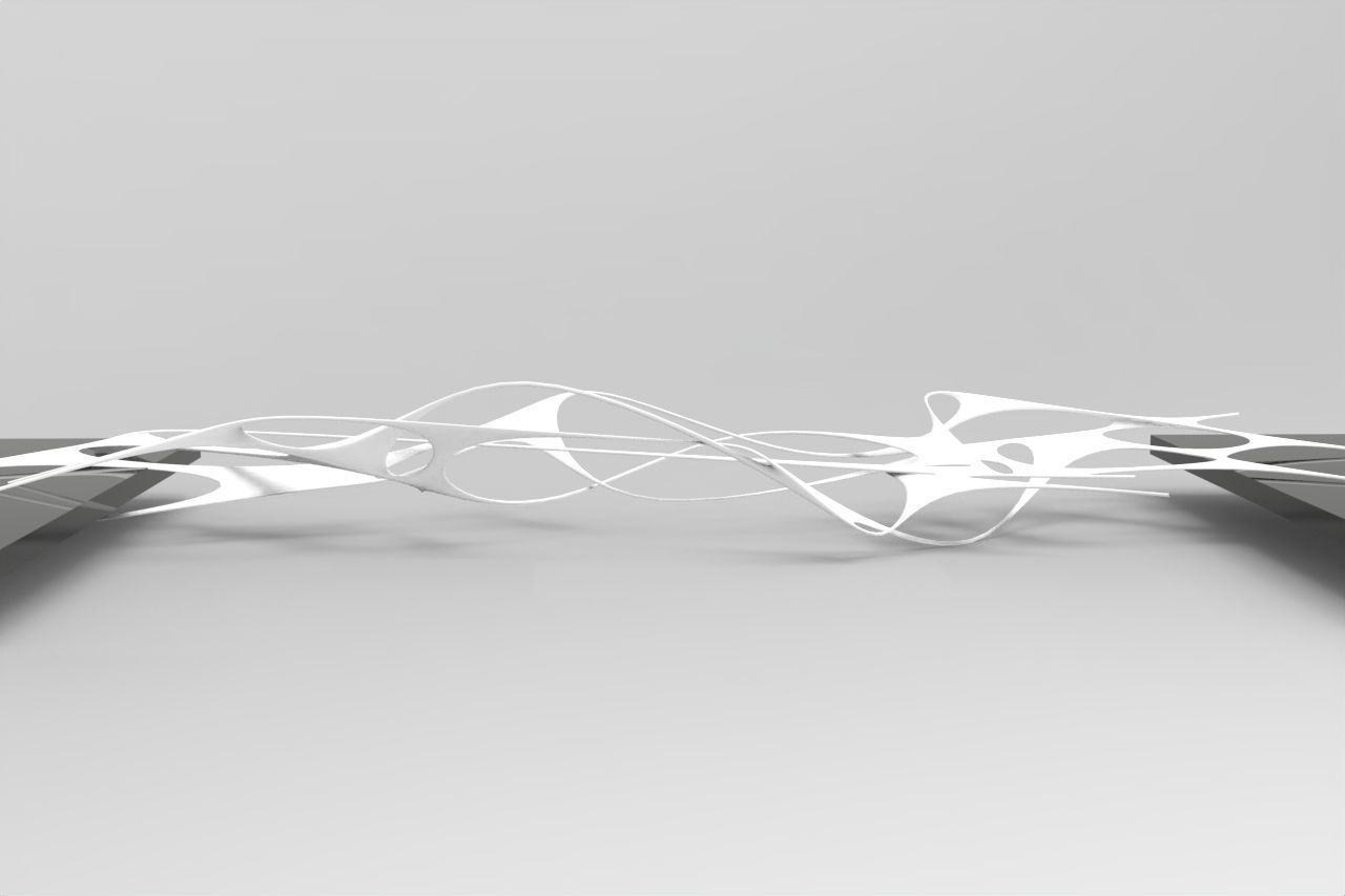 Orginic Bridge Low-poly 3D model_5