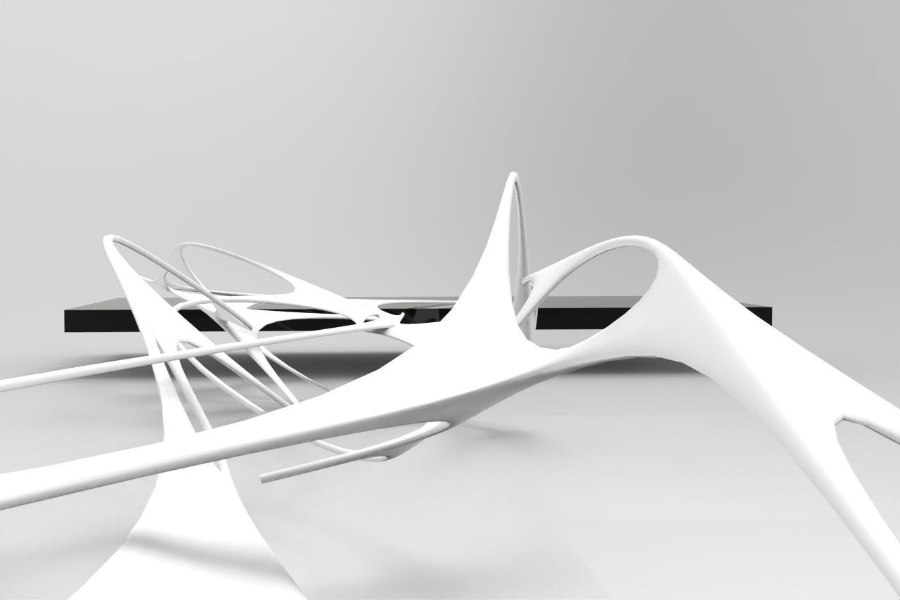 Orginic Bridge Low-poly 3D model_4