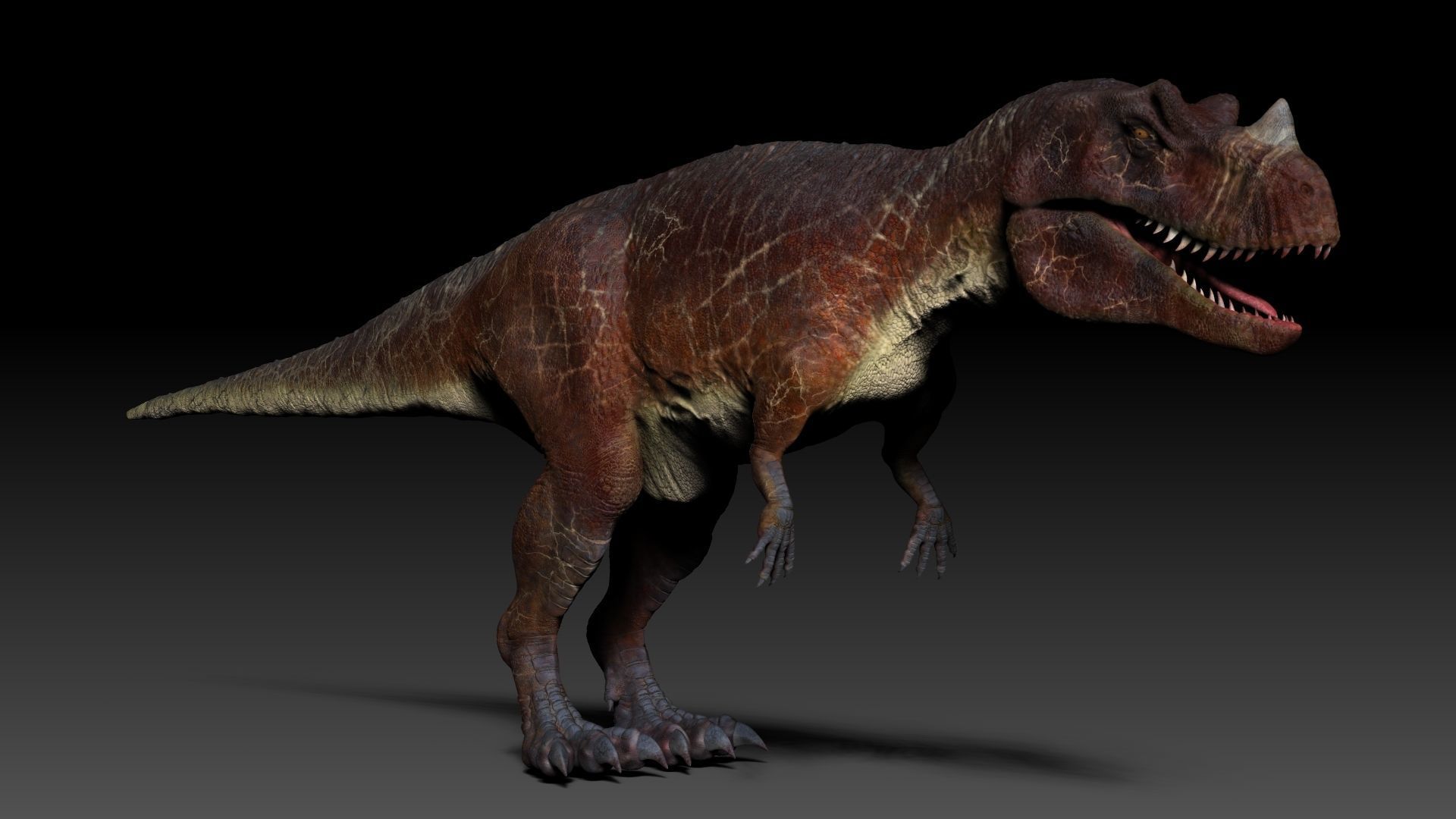 Dinosaur Caretosaurus Sculpt Project 3D model_2
