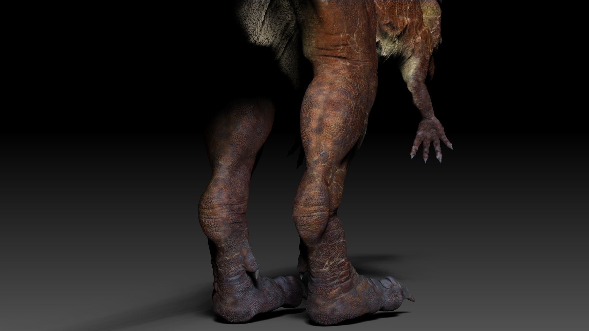 Dinosaur Caretosaurus Sculpt Project 3D model_9