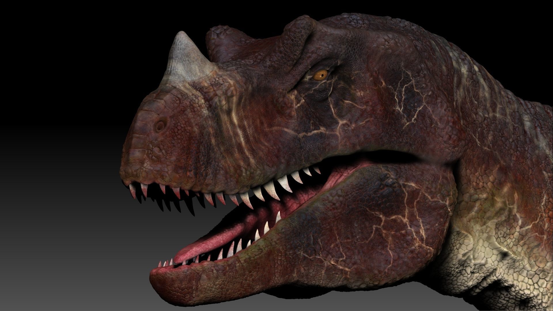 Dinosaur Caretosaurus Sculpt Project 3D model_3