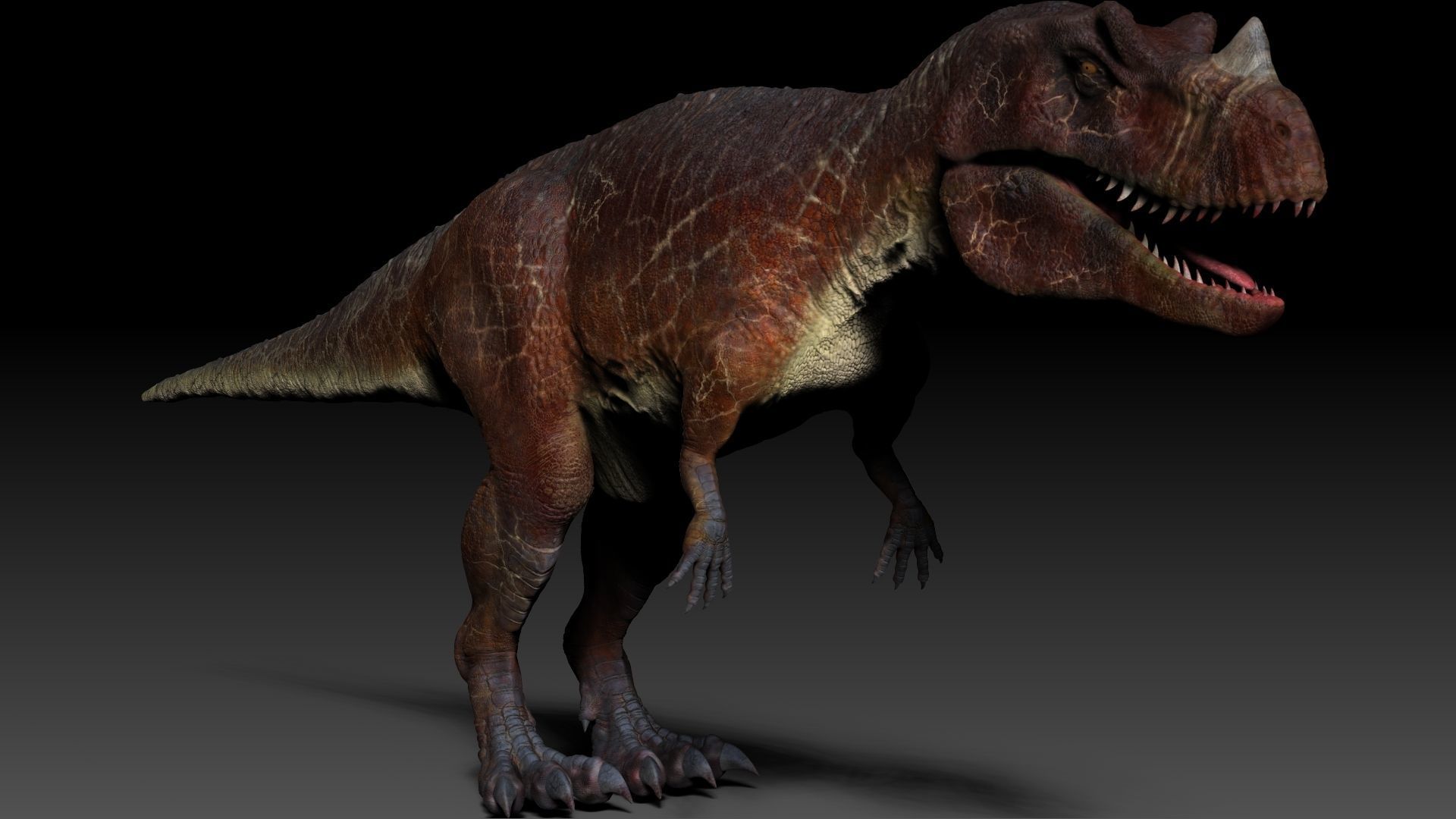 Dinosaur Caretosaurus Sculpt Project 3D model_1