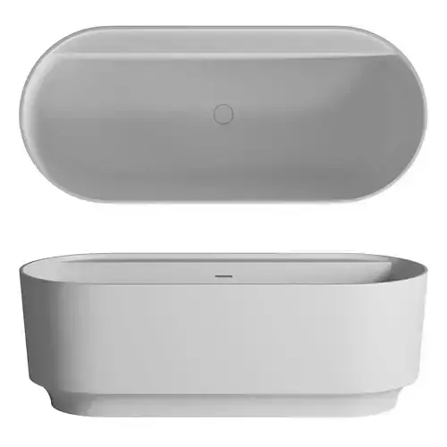 Aquaroc Atlantis Solid Surface Stone Resin Freestanding Bath 