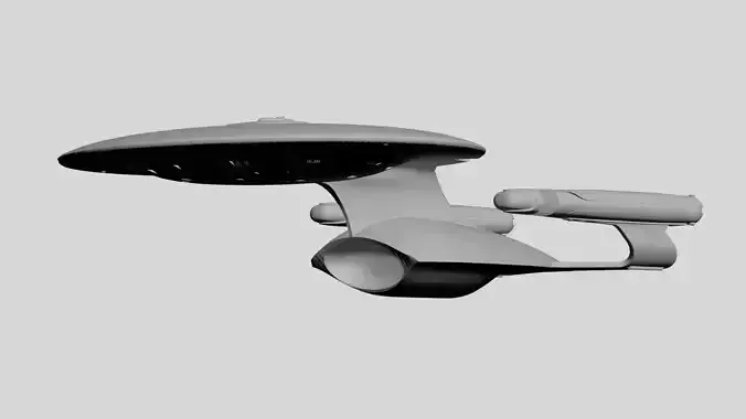 USS Enterprise Star Trek Low-poly 3D model