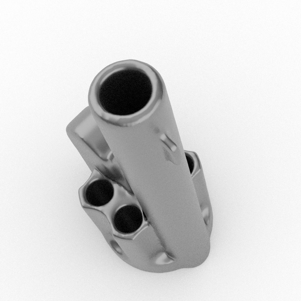 executive Texas desktop pencil stand 3D print model_7