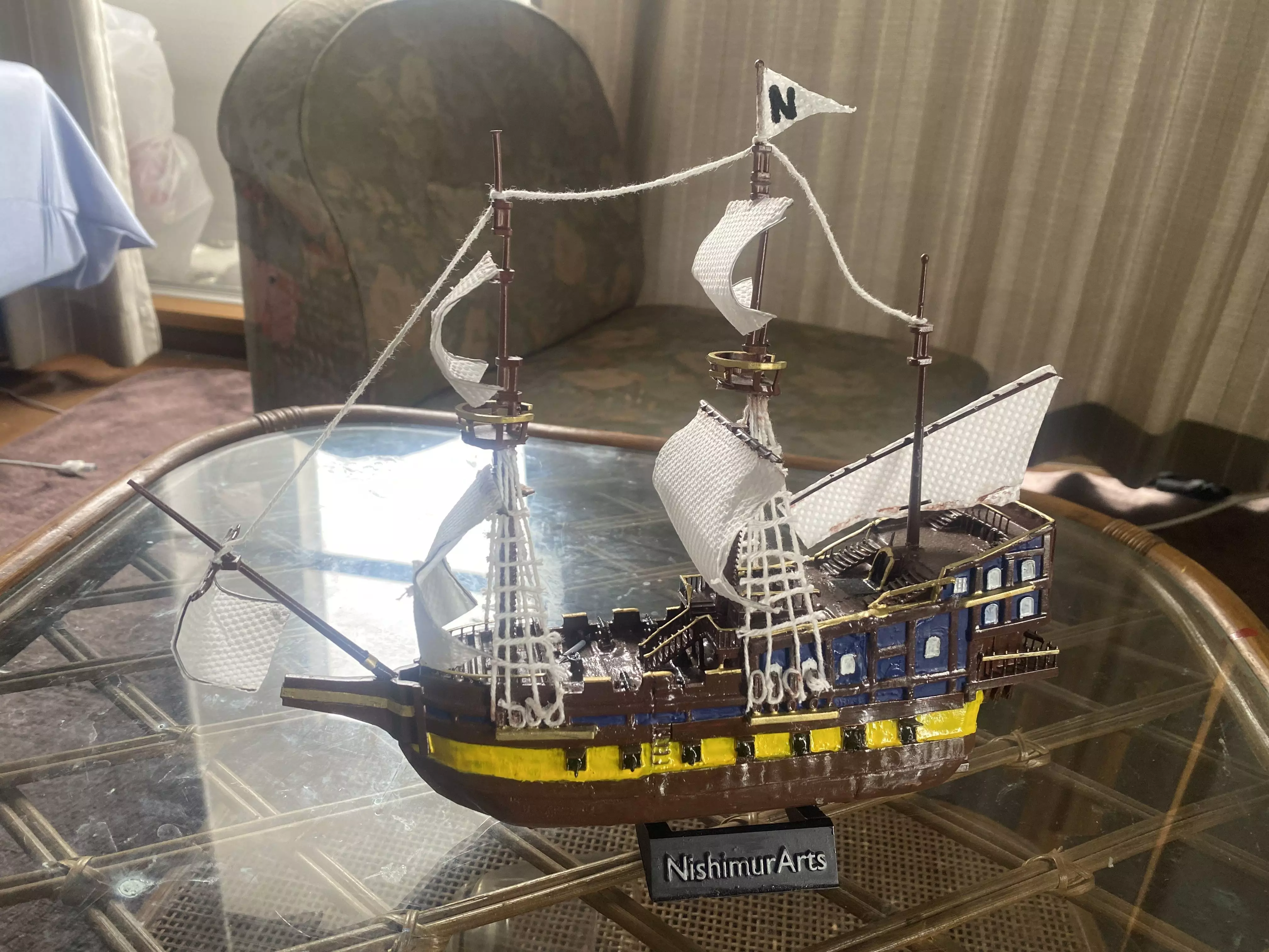 PIRATE SHIP for printing 3D print model_0