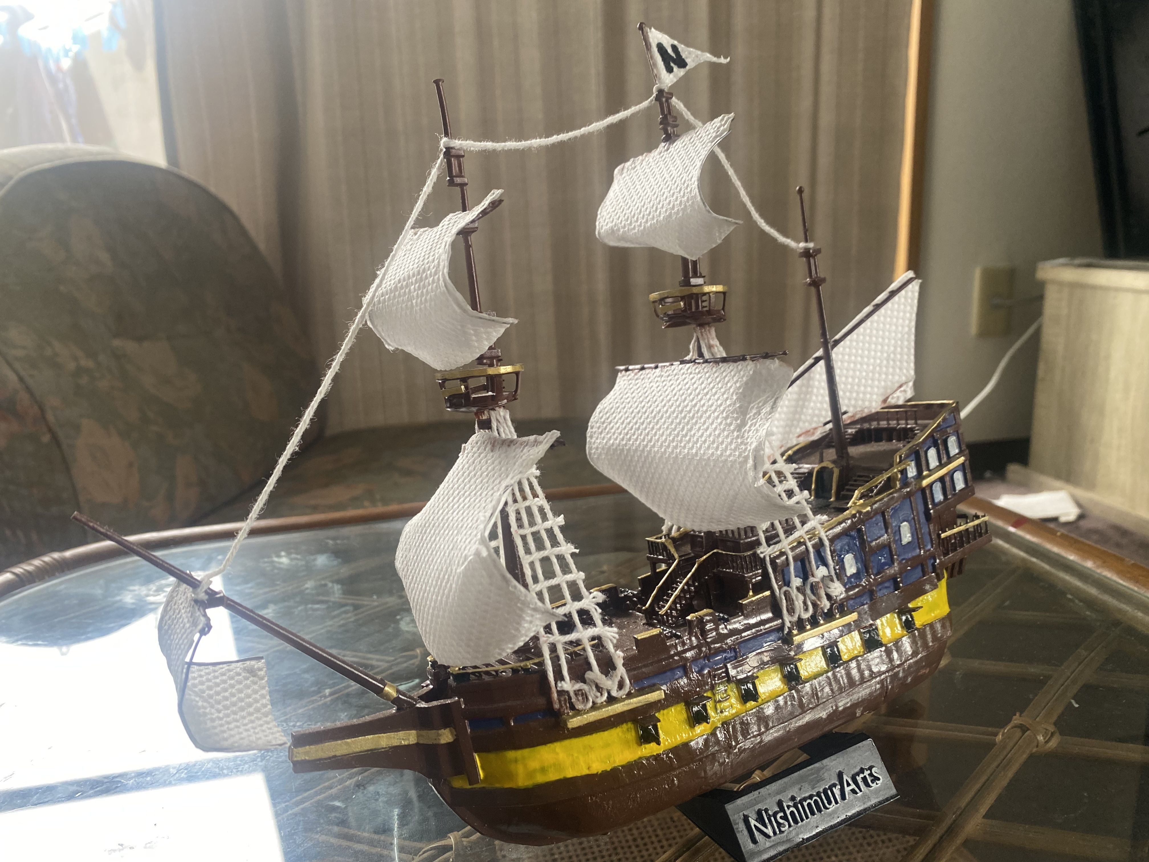 PIRATE SHIP for printing 3D print model_4