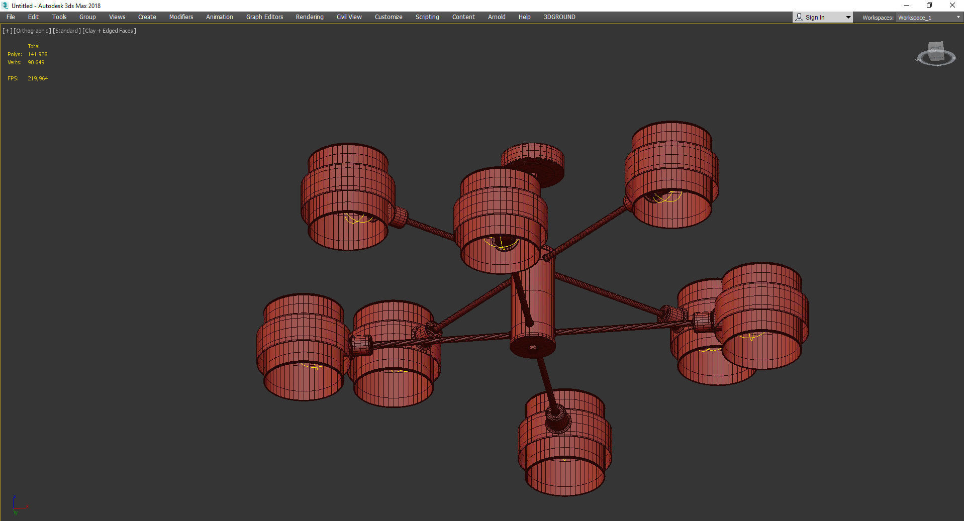 Eurosvet Arcada Low-poly 3D model_3
