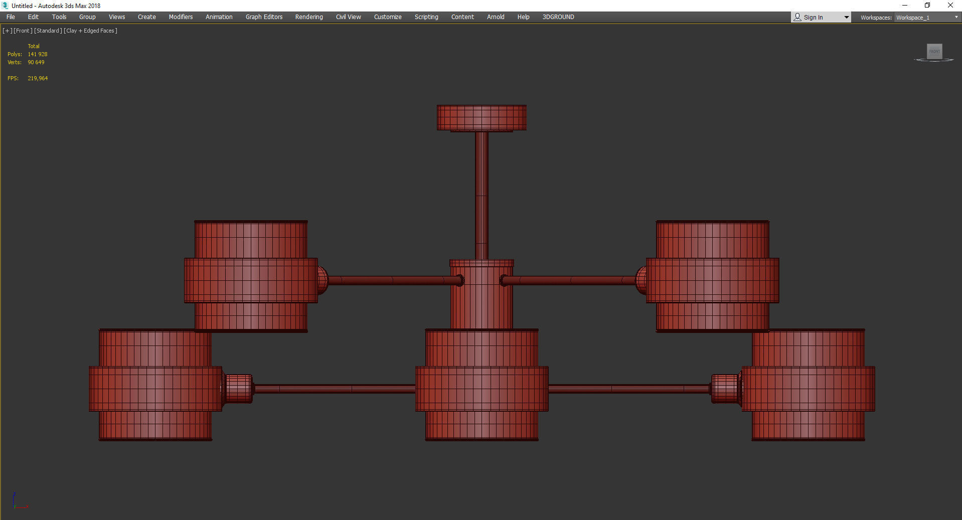 Eurosvet Arcada Low-poly 3D model_2