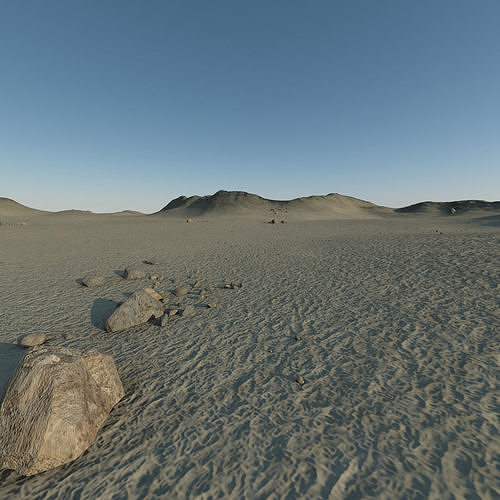 Desert Terrain Landscape 3D model