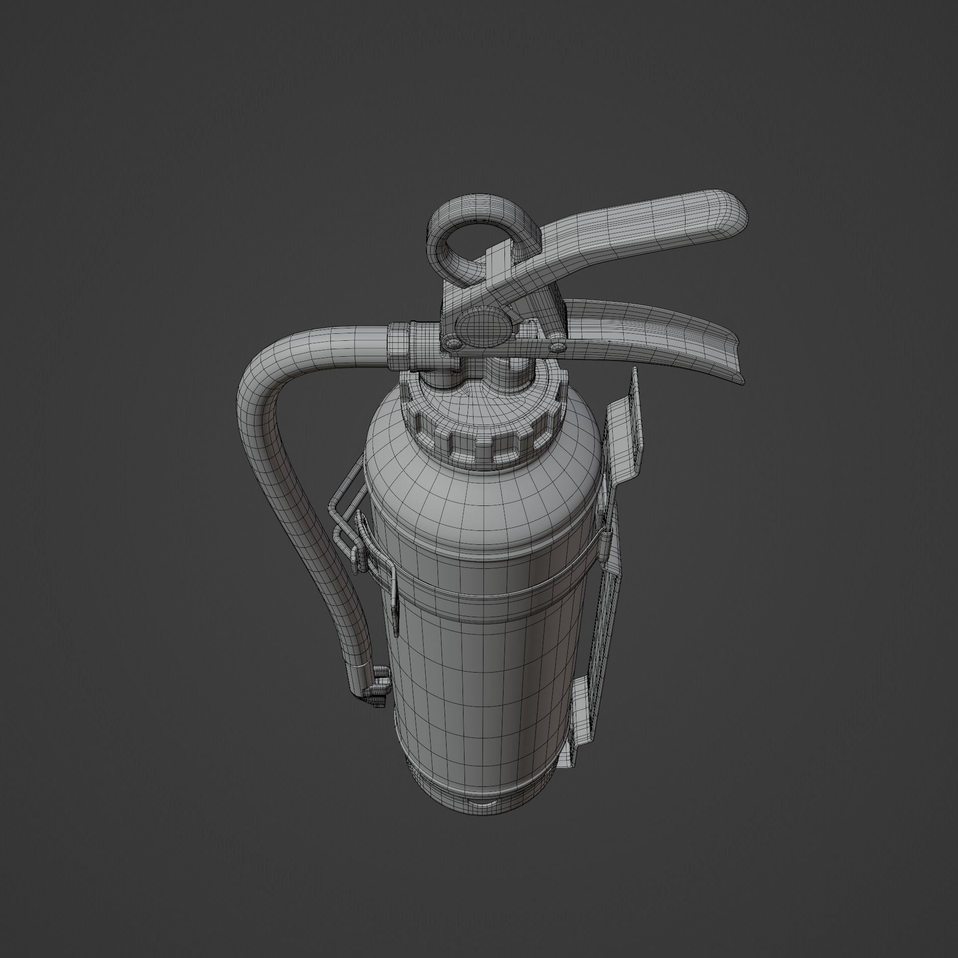 Japanese Car Extinguisher 415mm 3D model_9