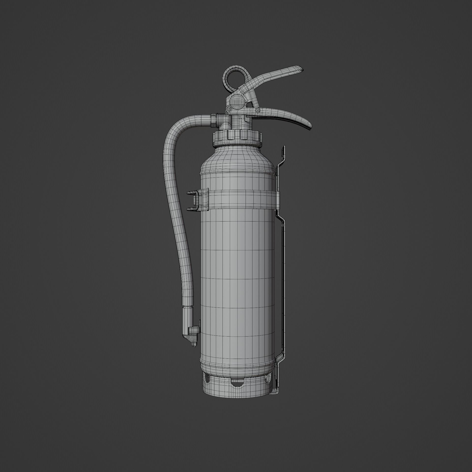 Japanese Car Extinguisher 415mm 3D model_7