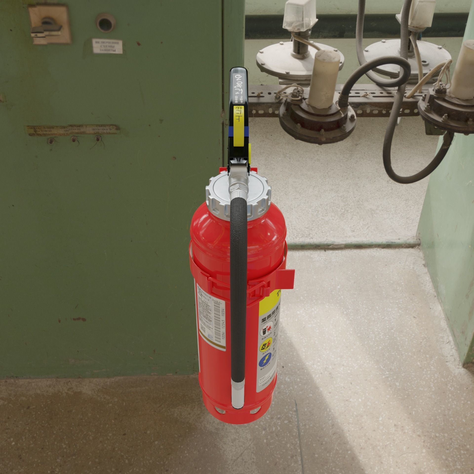 Japanese Car Extinguisher 415mm 3D model_5