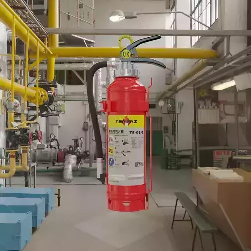Japanese Car Extinguisher 415mm 3D model