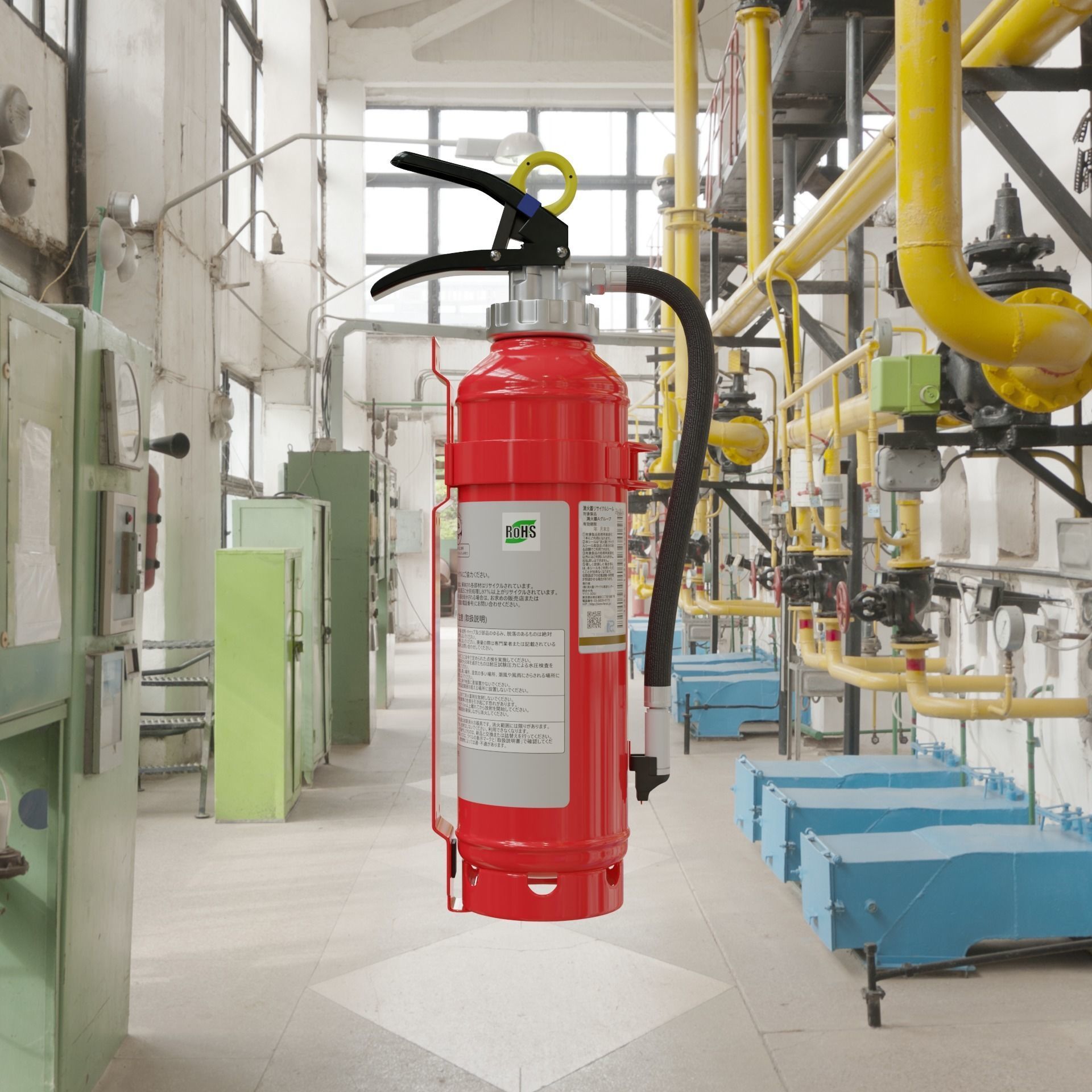 Japanese Car Extinguisher 415mm 3D model_1