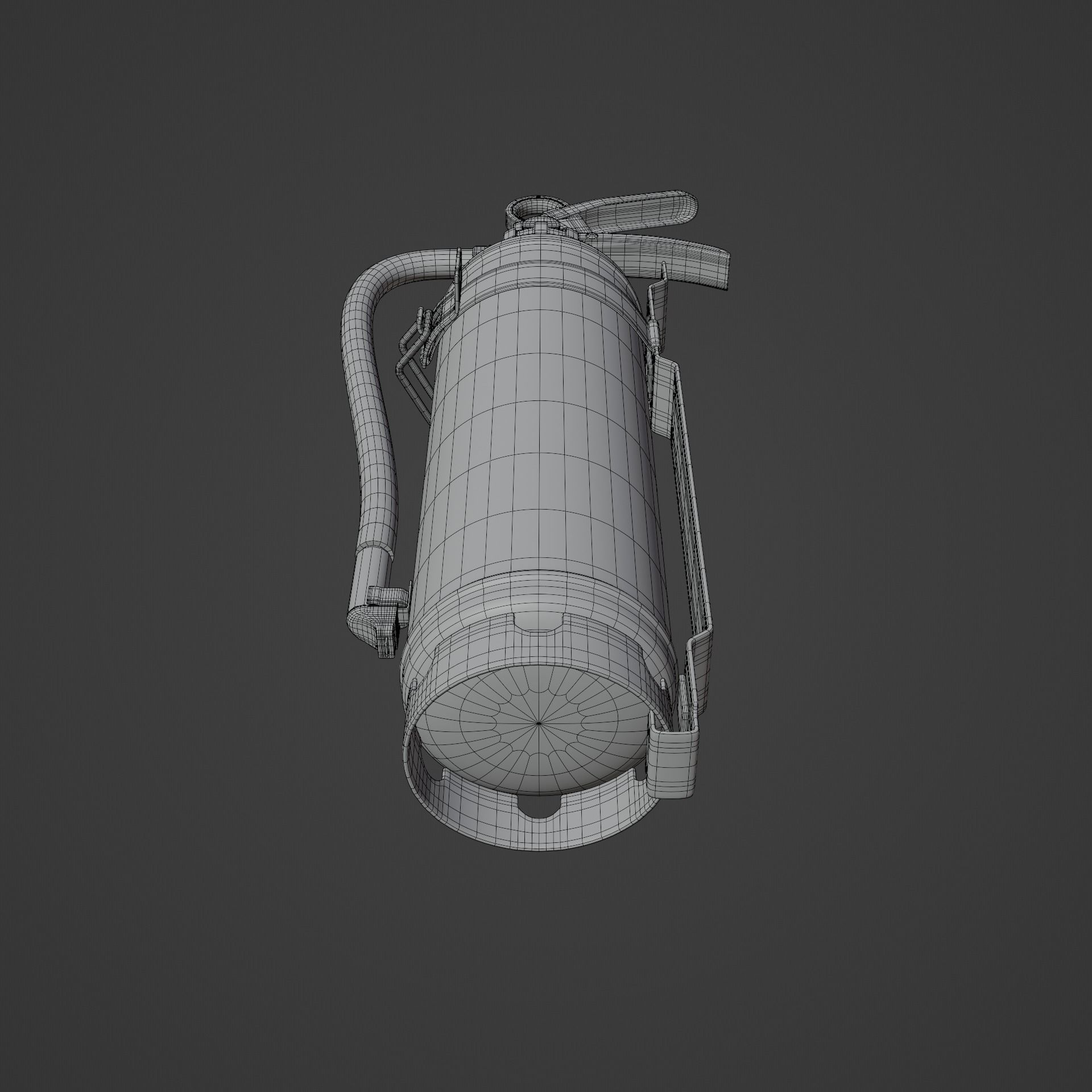 Japanese Car Extinguisher 415mm 3D model_11