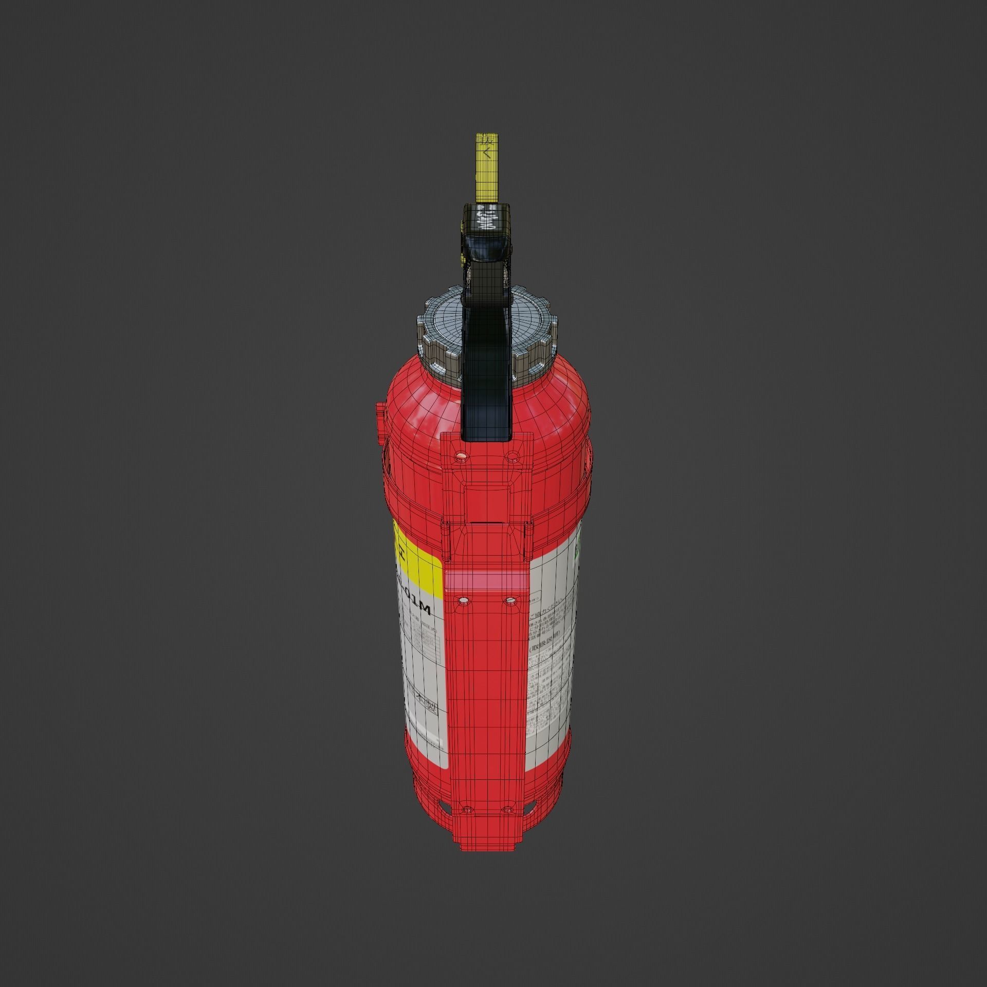 Japanese Car Extinguisher 415mm 3D model_20