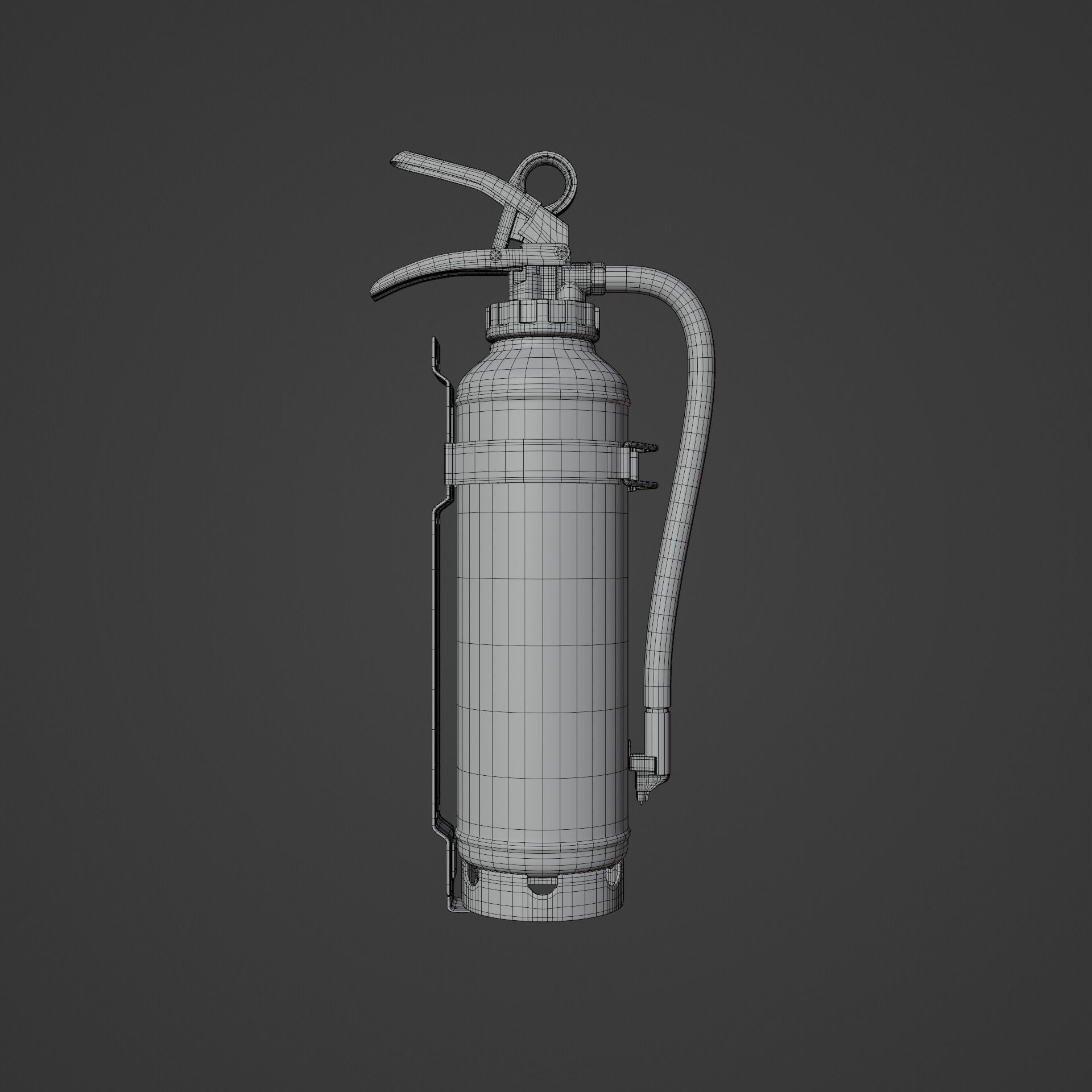 Japanese Car Extinguisher 415mm 3D model_8