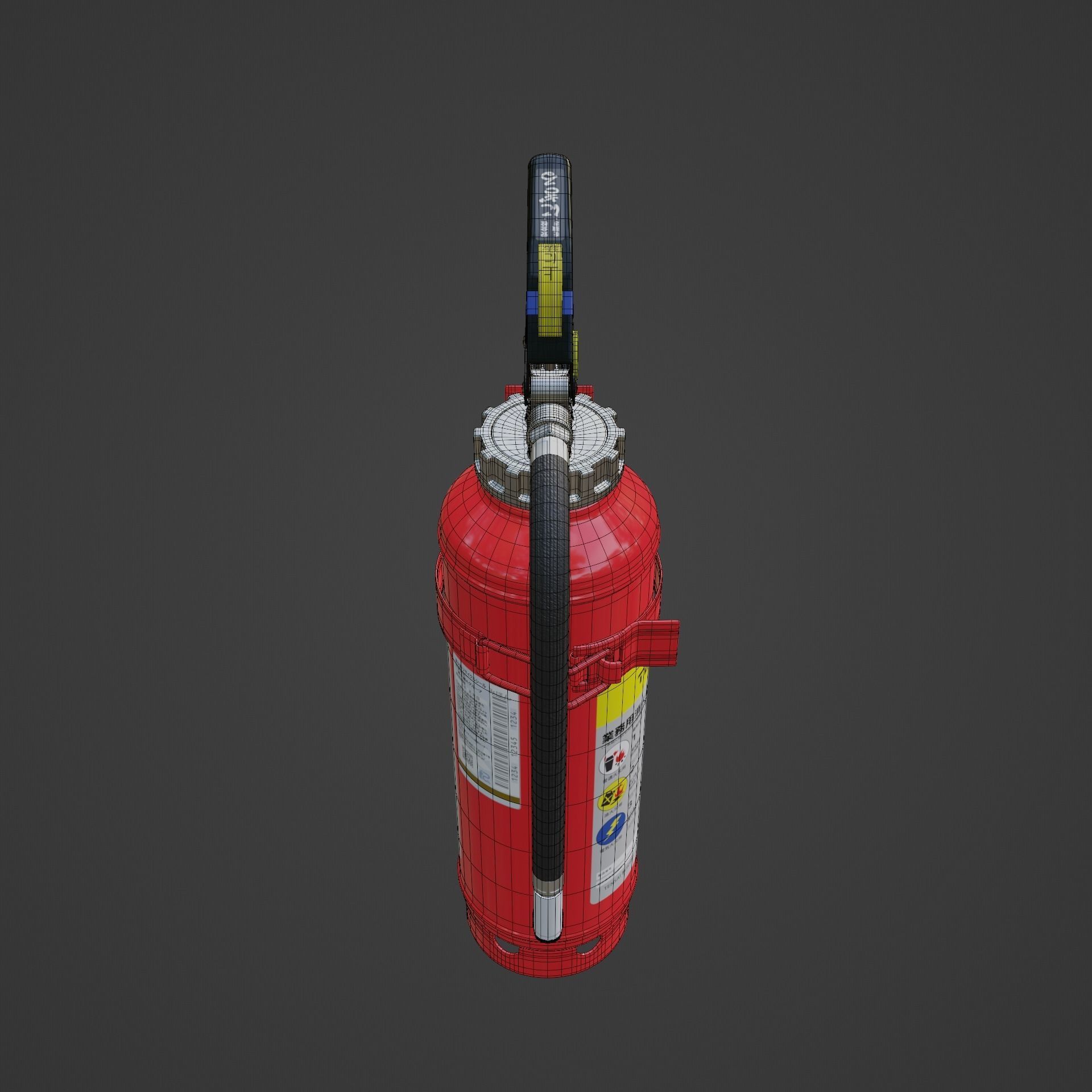 Japanese Car Extinguisher 415mm 3D model_19