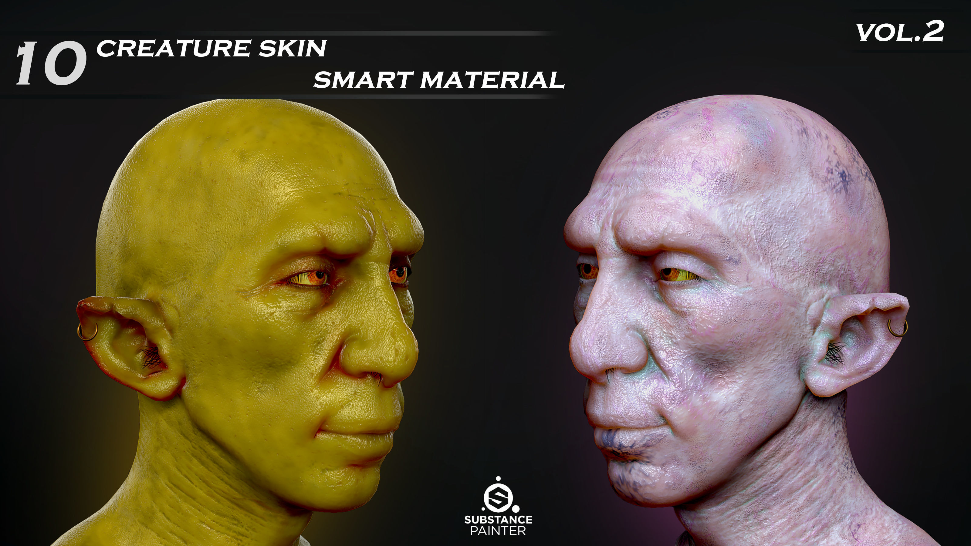 10 Creature skin smart material VOL 02 3D model_3