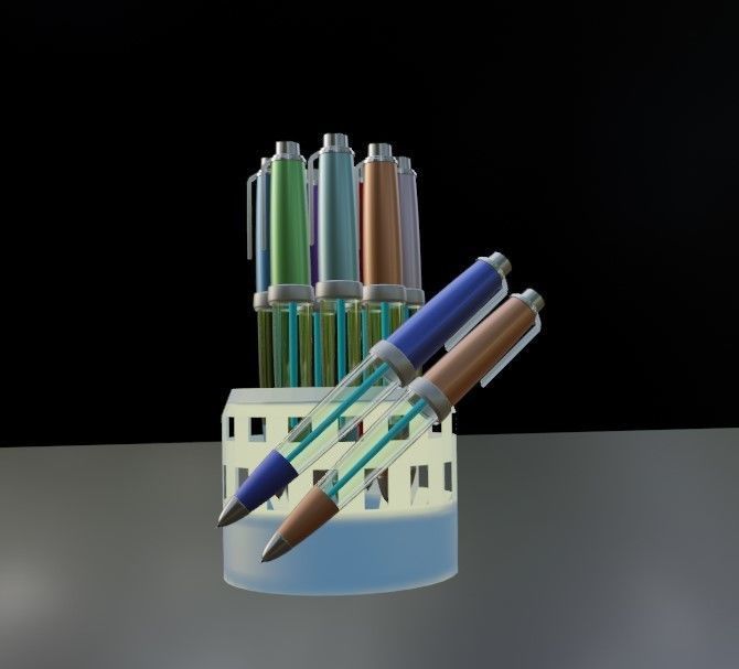 free 3D ballpen design  3D model_2