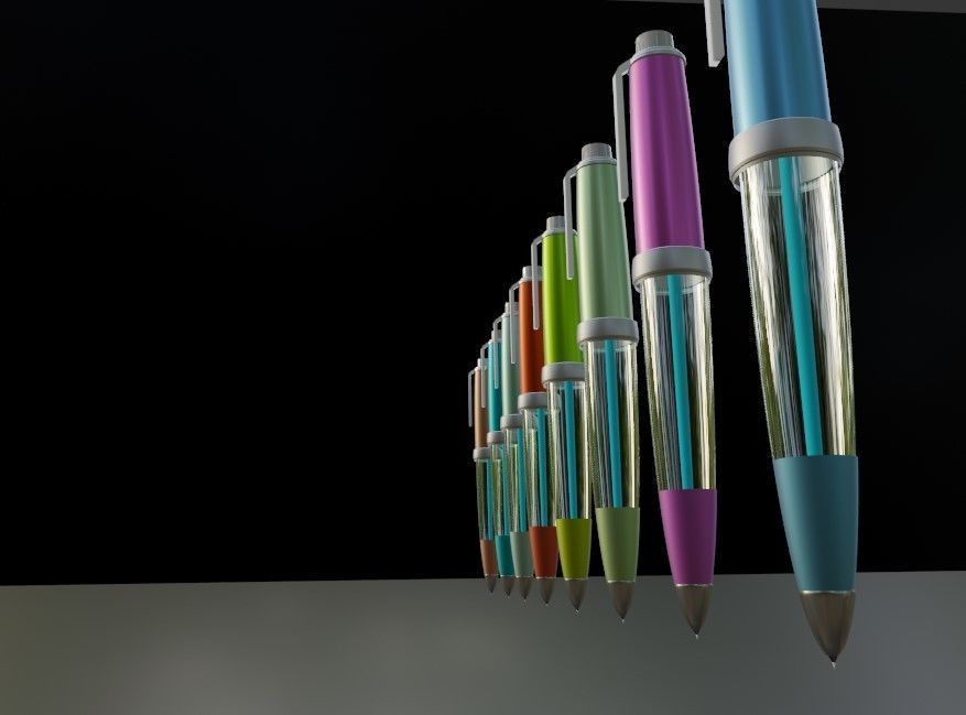 free 3D ballpen design  3D model_3