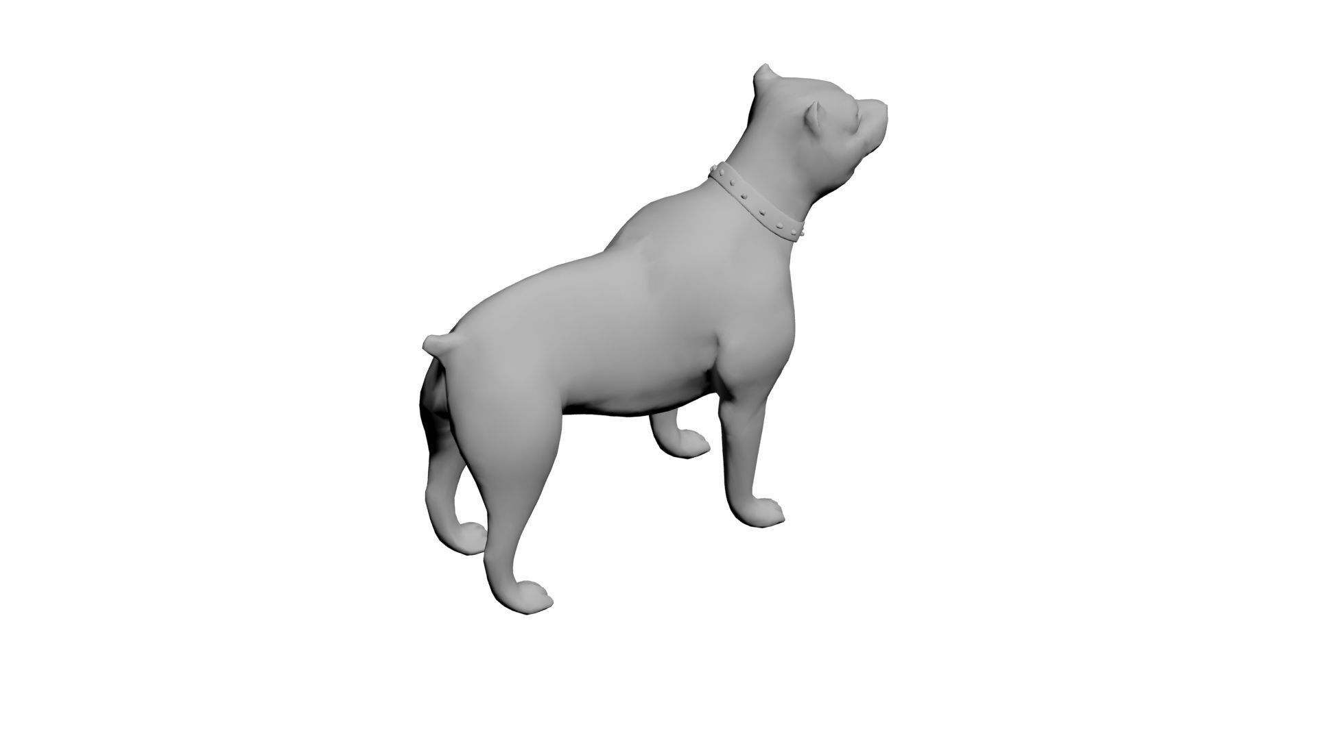 Dog concept Low-poly 3D model_6