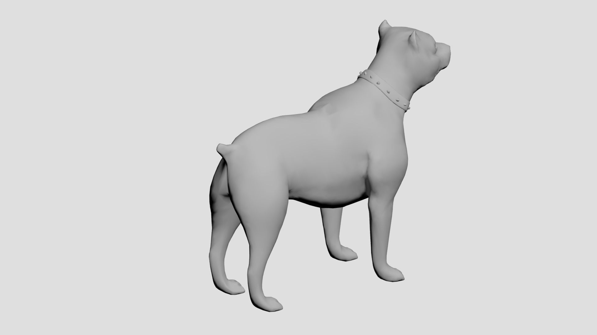 Dog concept Low-poly 3D model_2