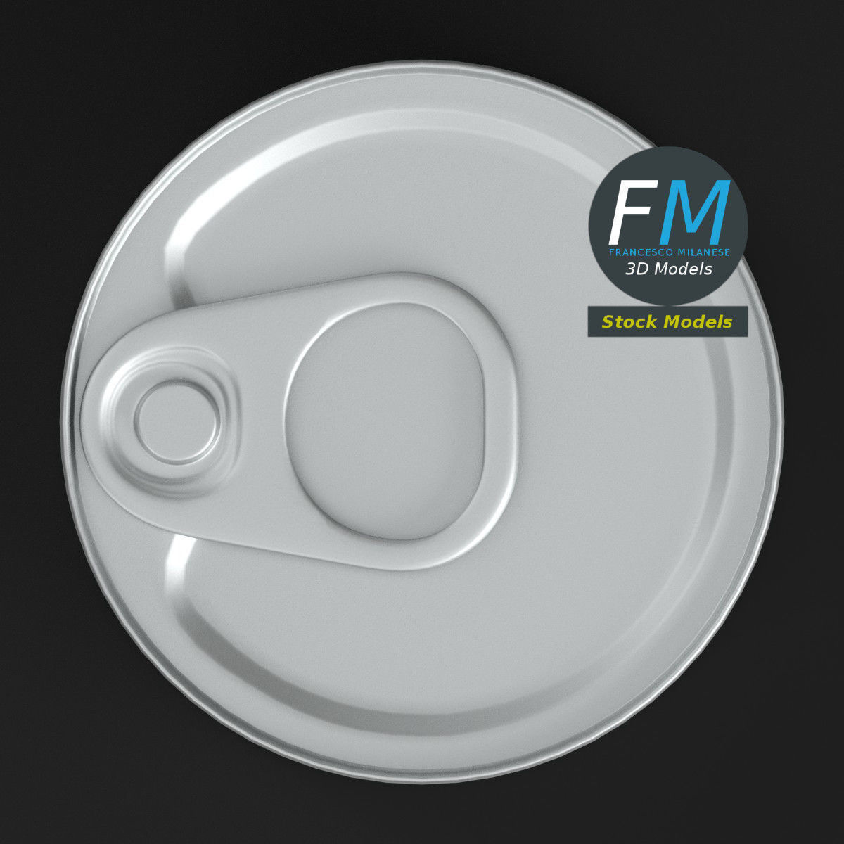 Small food can 3D model_6