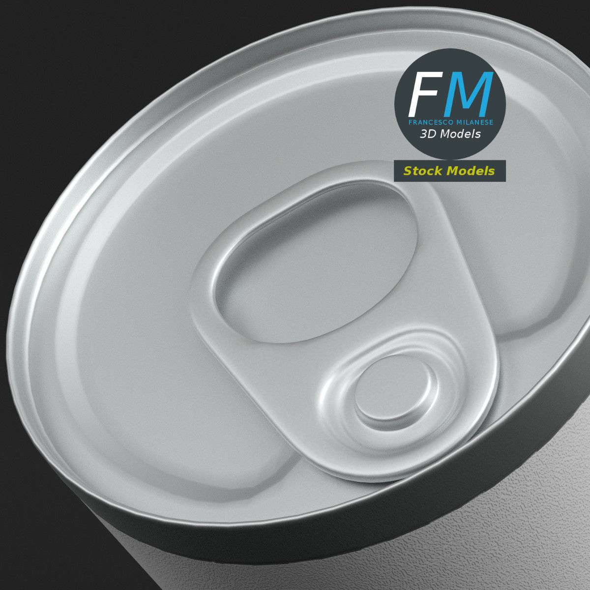 Small food can 3D model_4