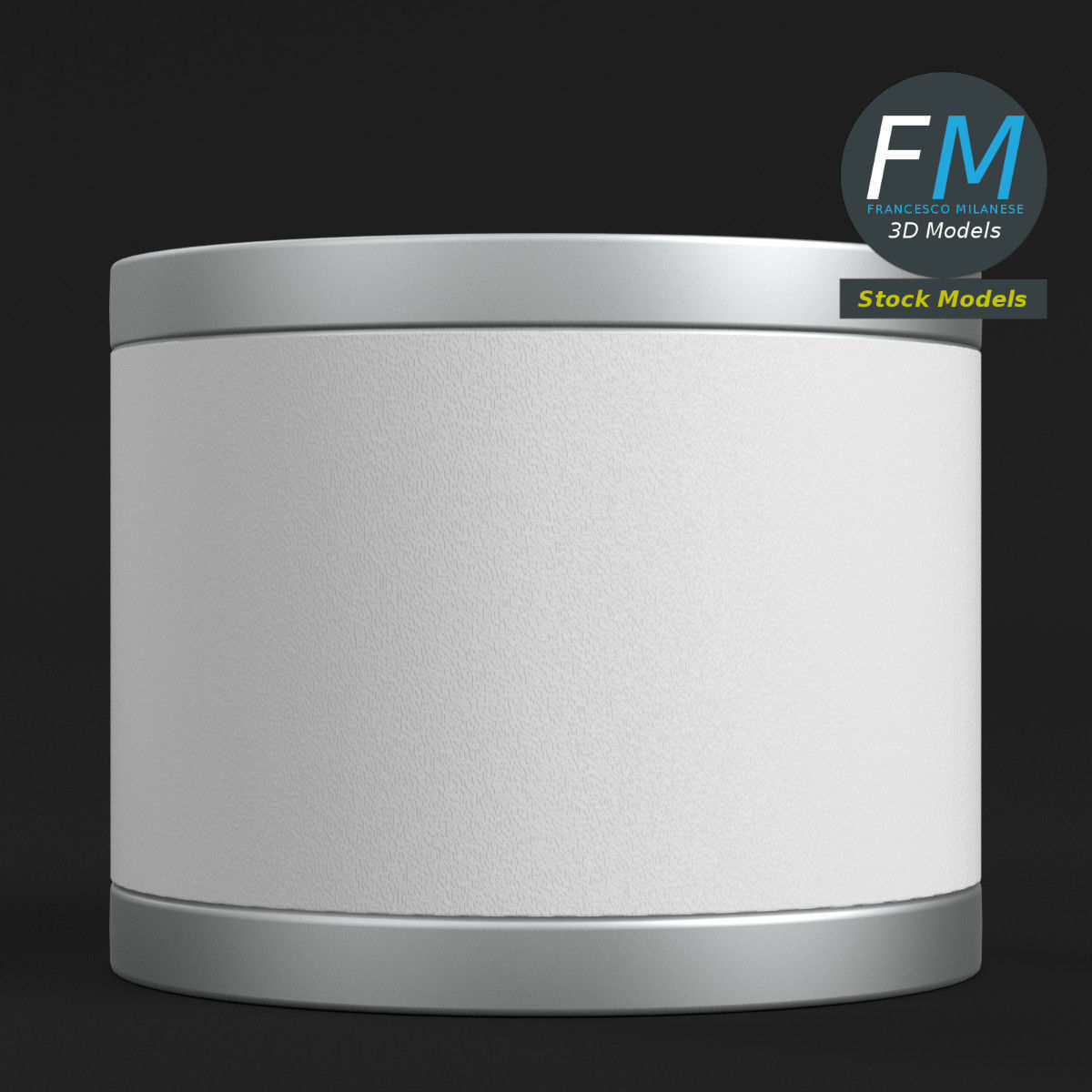 Small food can 3D model_3