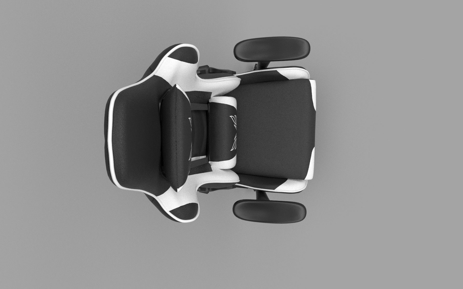 Gaming Chair Low-poly 3D model_6
