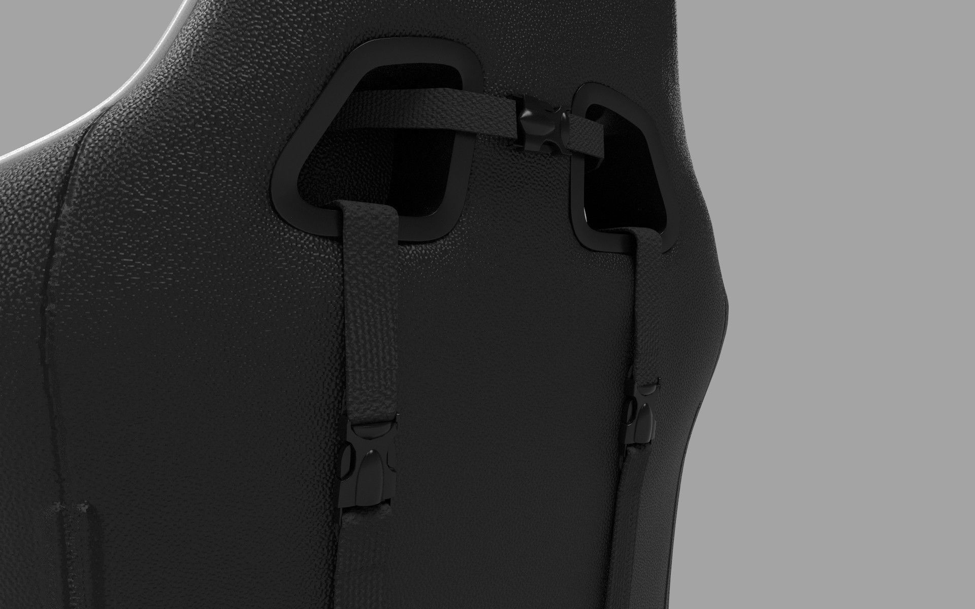 Gaming Chair Low-poly 3D model_8