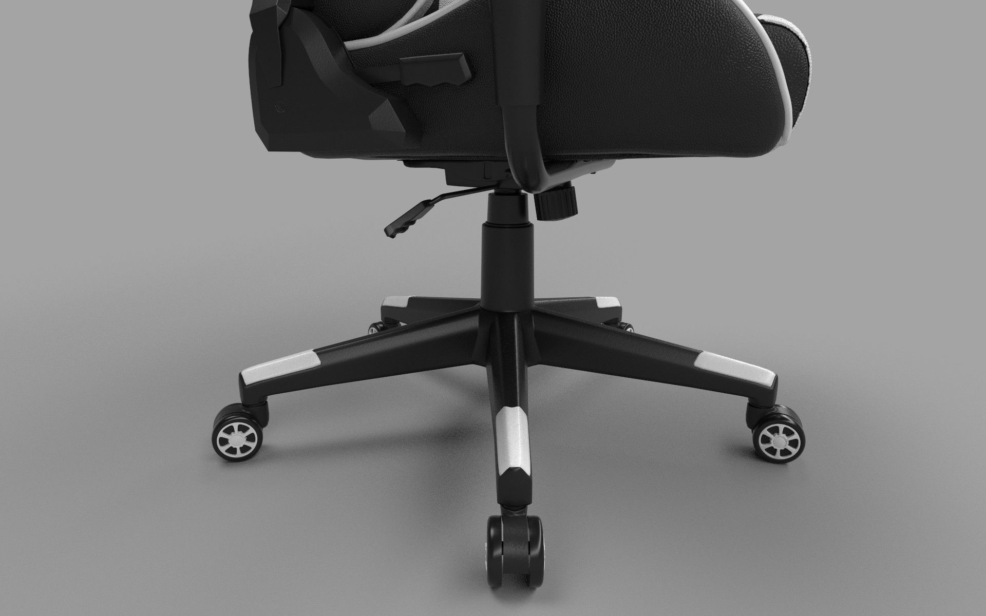 Gaming Chair Low-poly 3D model_7