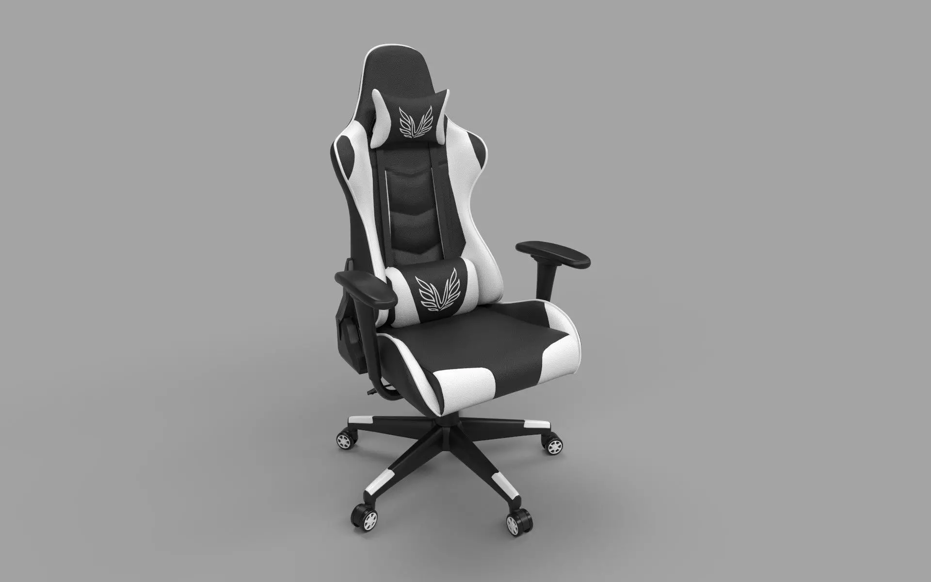 Gaming Chair Low-poly 3D model_0
