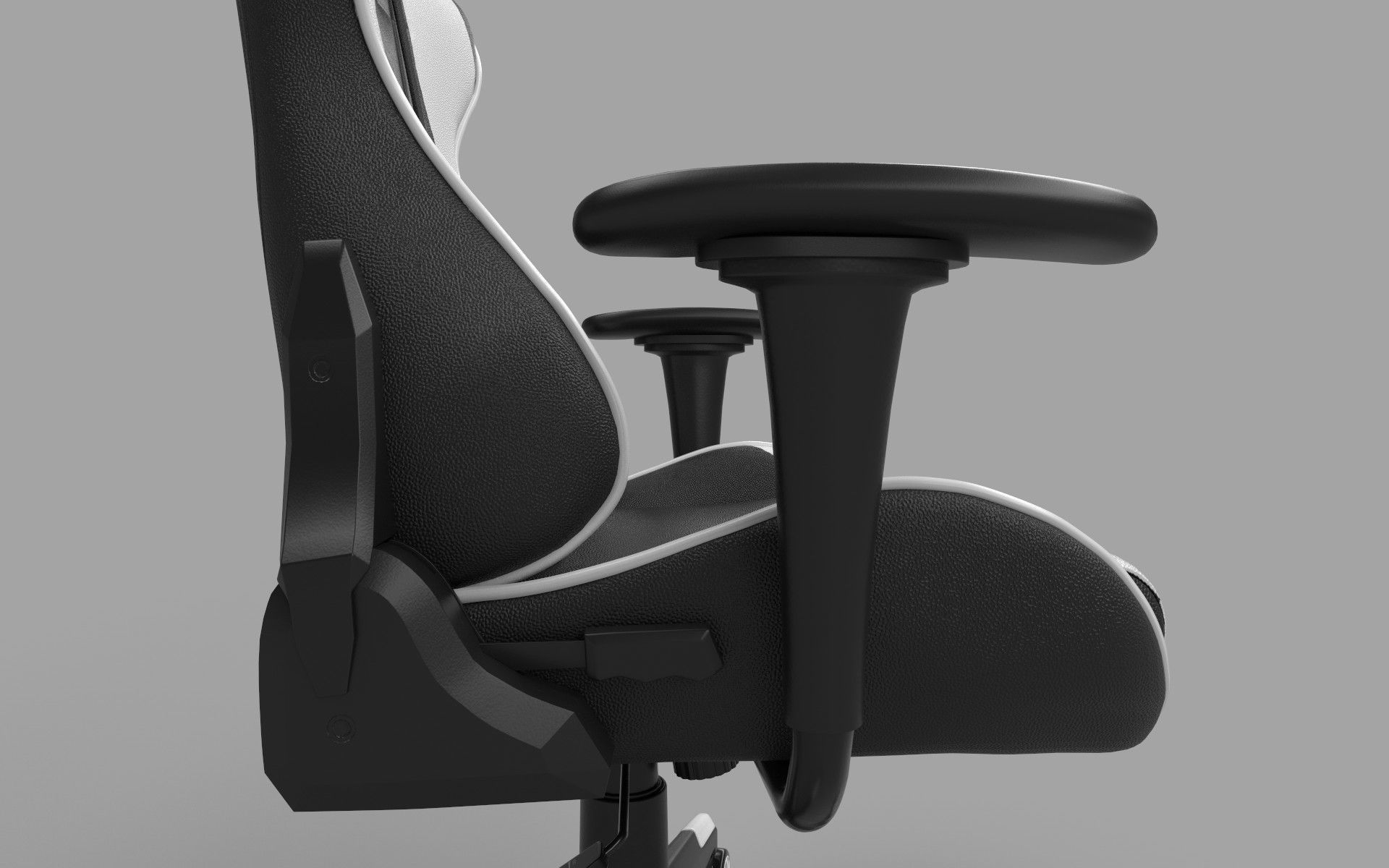Gaming Chair Low-poly 3D model_1