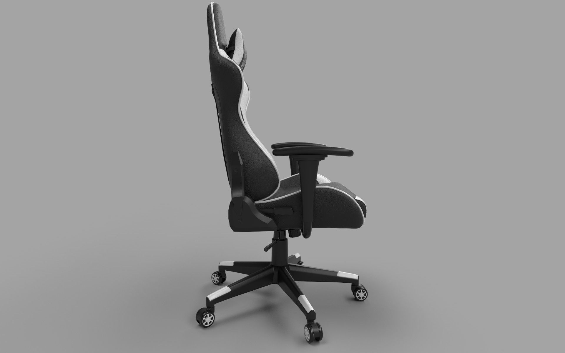 Gaming Chair Low-poly 3D model_5