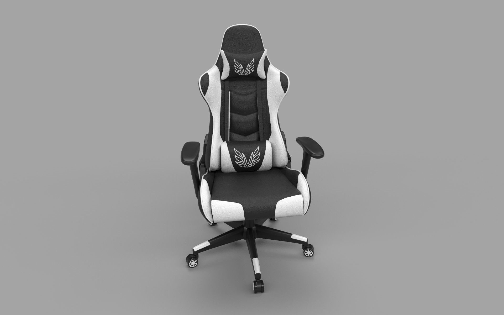 Gaming Chair Low-poly 3D model_2