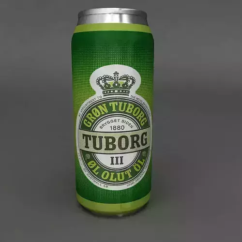 Beer can 3d model 