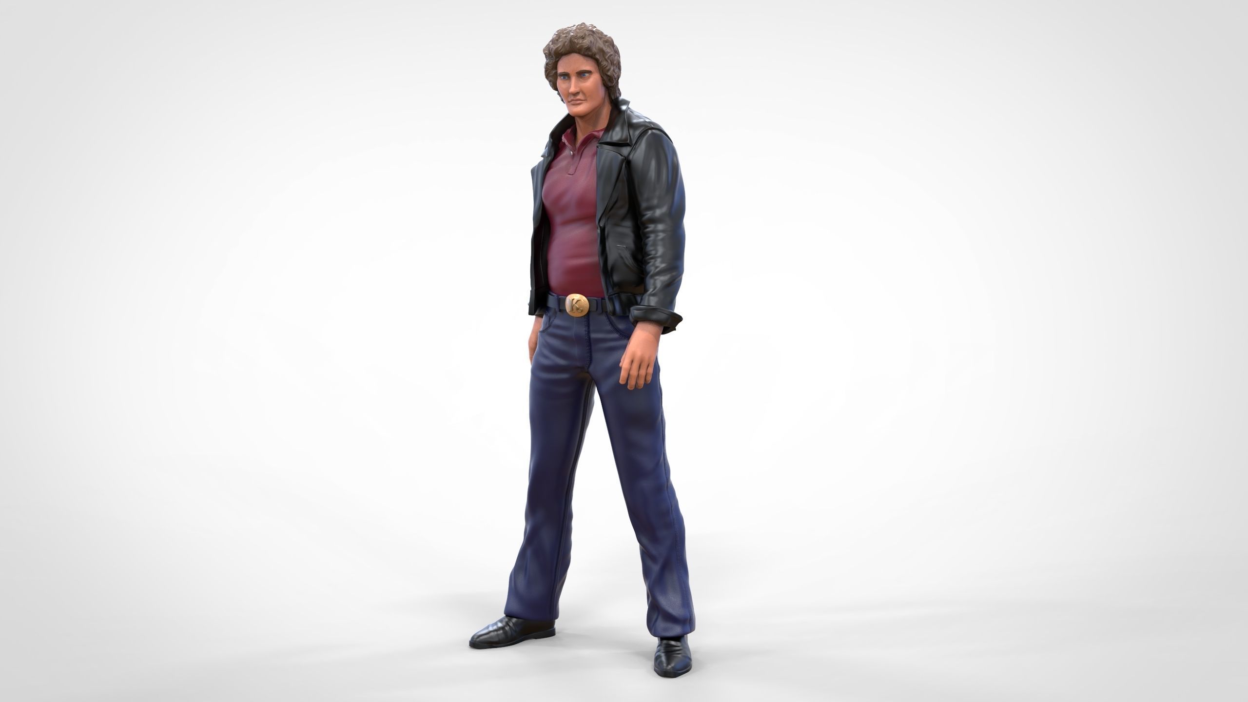 Michael Knight in Knight Rider 3D print model_2