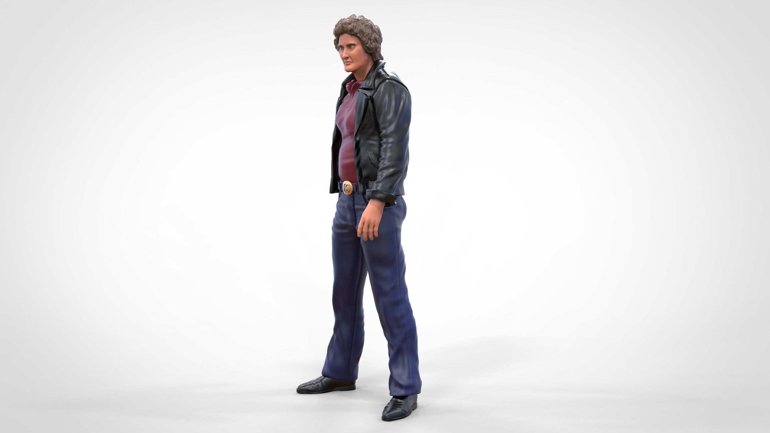 Michael Knight in Knight Rider 3D print model_4