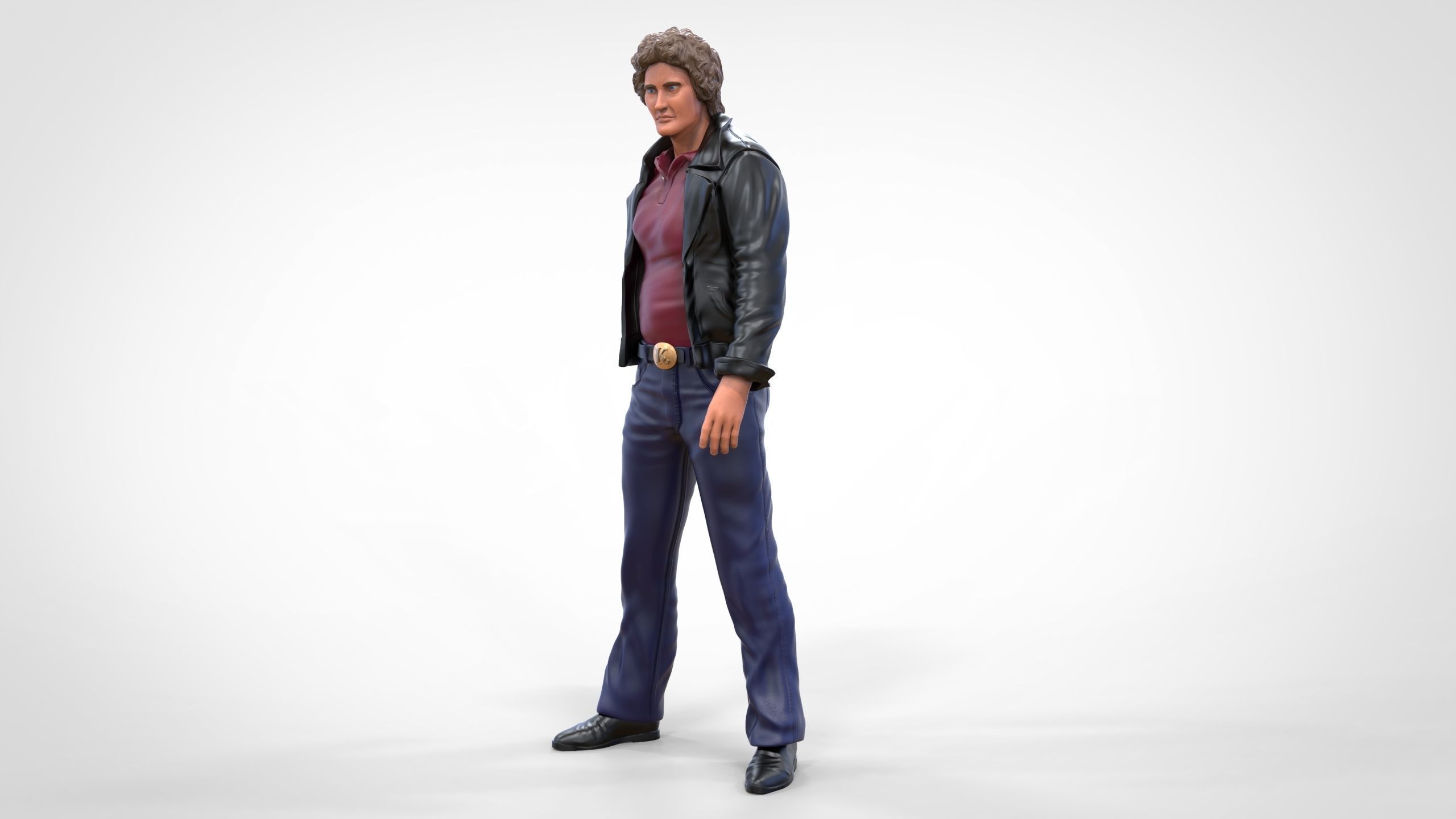 Michael Knight in Knight Rider 3D print model_3